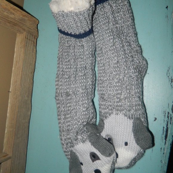 Jane and Bleecker Accessories - JANE and BLEECKER Puppy Dog Slipper Socks NWOT (HH-46)